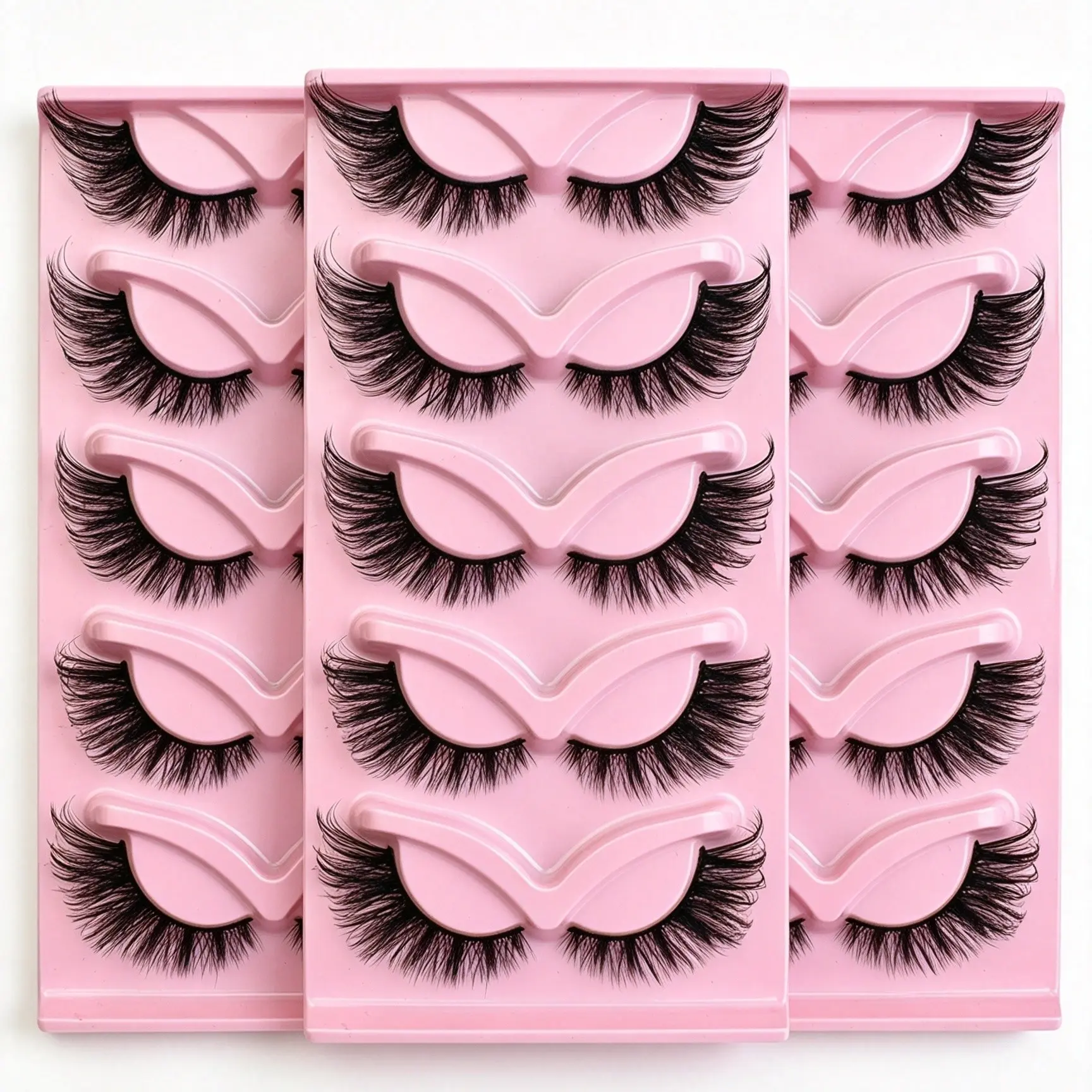 3 Pairs Fox Eye False Eyelashes, Long & Natural Look, Reusable, Lightweight, Perfect for Parties & Daily Wear, Ideal Gift for Women