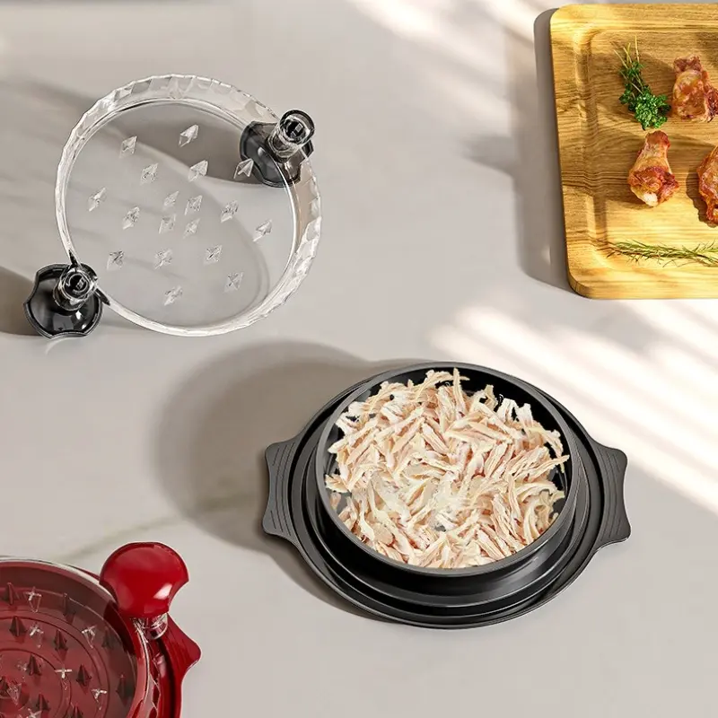 Transparent‑lid Chicken Shredder Multifunctional Meat Processor Kitchen Prep Tool