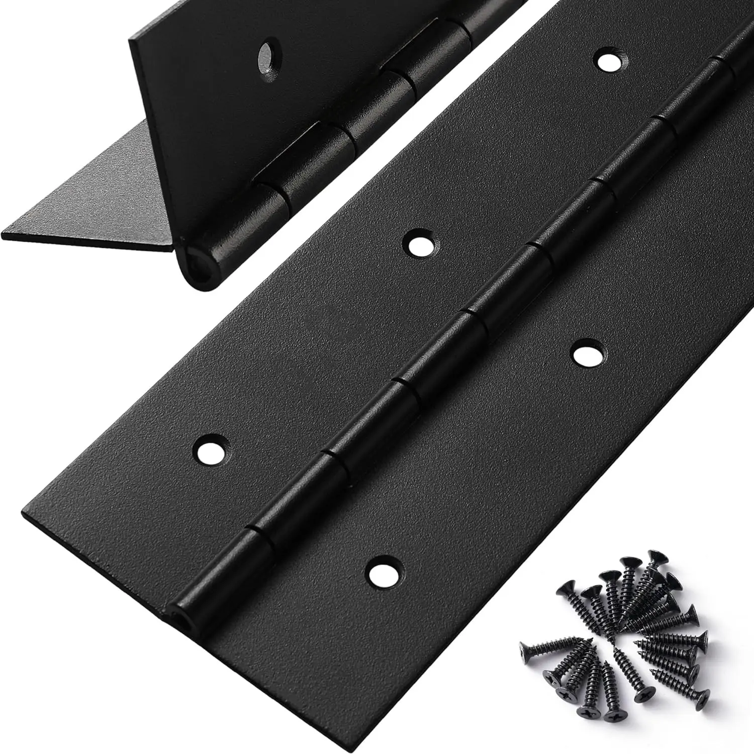 Heavy Duty 16 Inch x 3 Inch Width 0.060'' Thick Black Stainless Steel Piano Hinge for Cabinet, Door, Toolbox, Wooden Box, Metal Plate, Furniture, Industrial Project