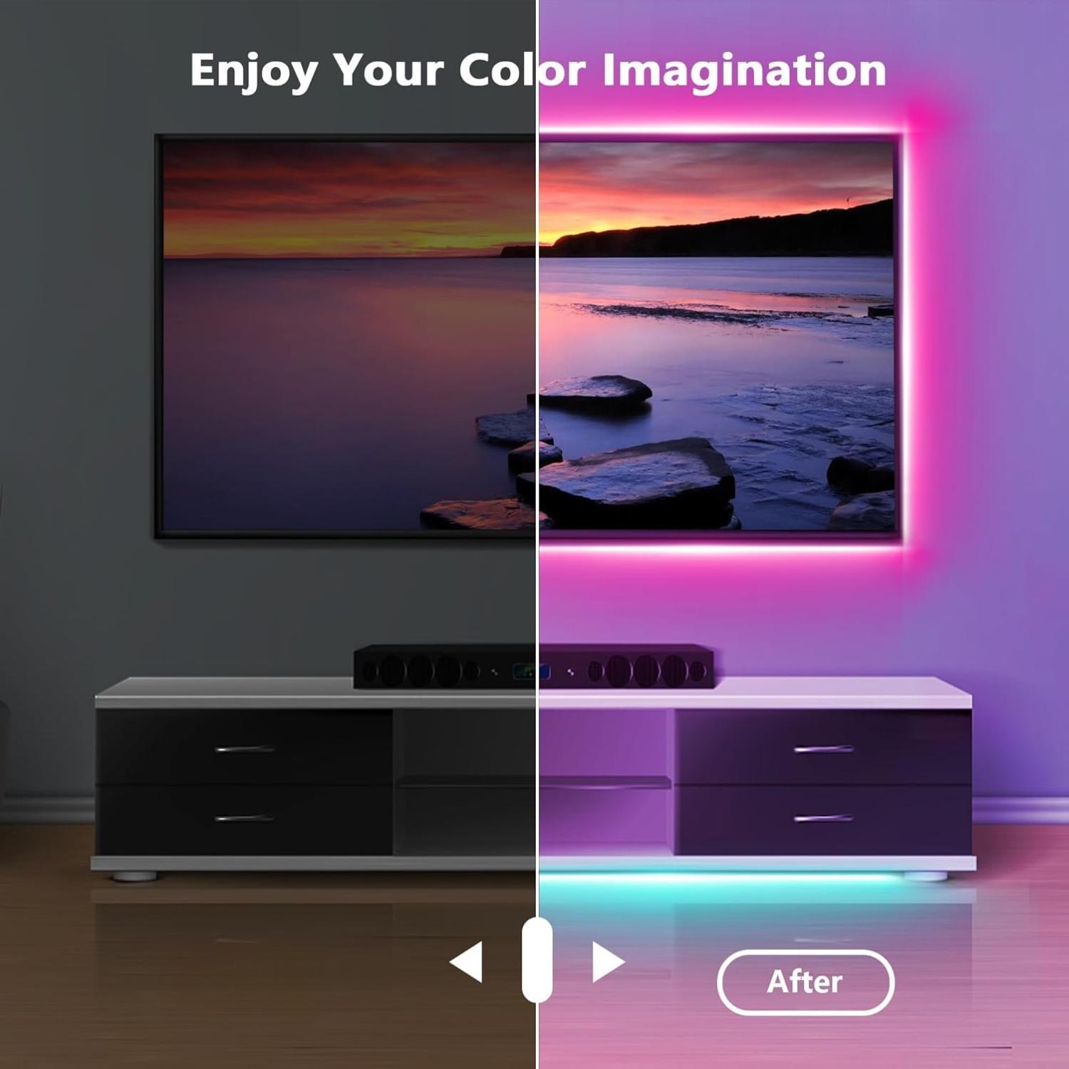 Led Lights for Bedroom 200FT(2 Rolls of 100ft), Music Sync Led Strip Lights with 60 Keys Remote and App Control, Color Changing RGB Led Lights for Room Kitchen Party Home Christmas Decoration Led Lights for Bedroom 200FT(2 Rolls of 100ft), Music Sync Led Strip Lights with 60 Keys Remote and App Control, Color Changing RGB Led Lights for Room Kitchen Party Home Christmas Decoration