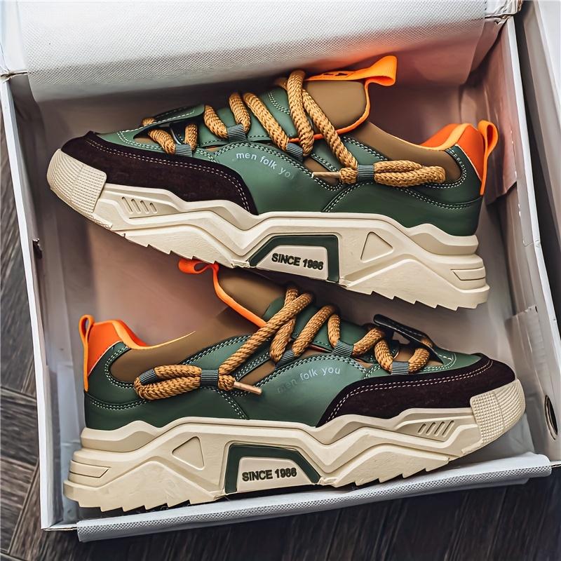 Men's Fashion Trendy Sports Casual Shoes Thick Sole Versatile Skate Shoes