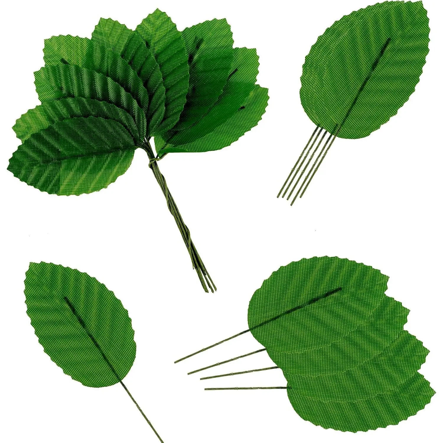 Dark Green Decorative Artificial Leaves (200-Count) - Single Leaves for Room Decor, Wedding Bouquets, DIY Wreath & Vine Projects, Leaf, Diy Projects