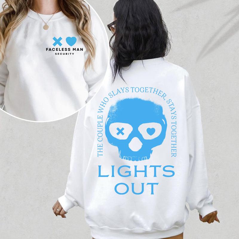 Lights Out Shirt Sweatshirt Hoodie, Sweatshirt, Blue Skull Book Sweater, Dark Romance Hoodie, Into Darkness Shirt