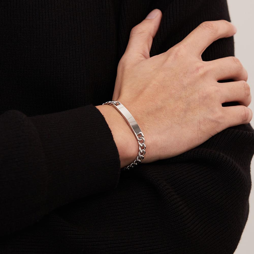 City Fashion 2pcs His and Hers Couple Bracelets Set,Adjustable,Forever & Always Love Matching Bracelet Link Jewelry Set,Valentine's Day,Couple Version