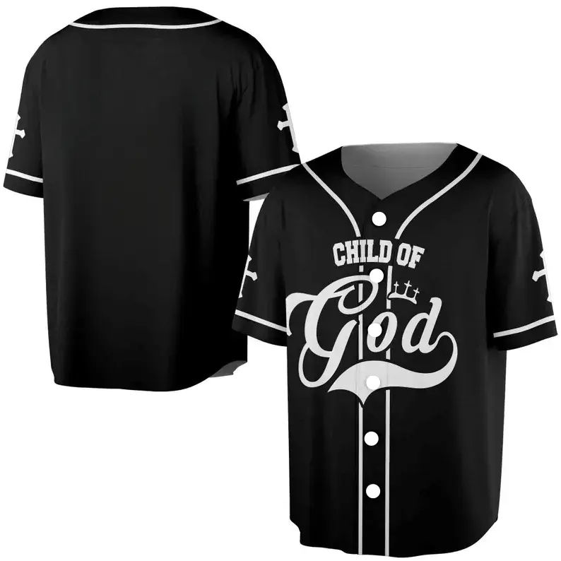 Unisex Child Of God Jesus Baseball Jersey, Christian Faith Gifts