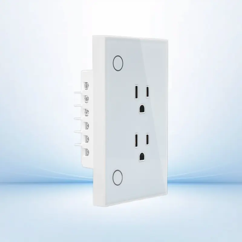 Wall Mount Wifi Zigbee Smart Socket Supporting Remote Access and Timing Function for Household Electric Devices