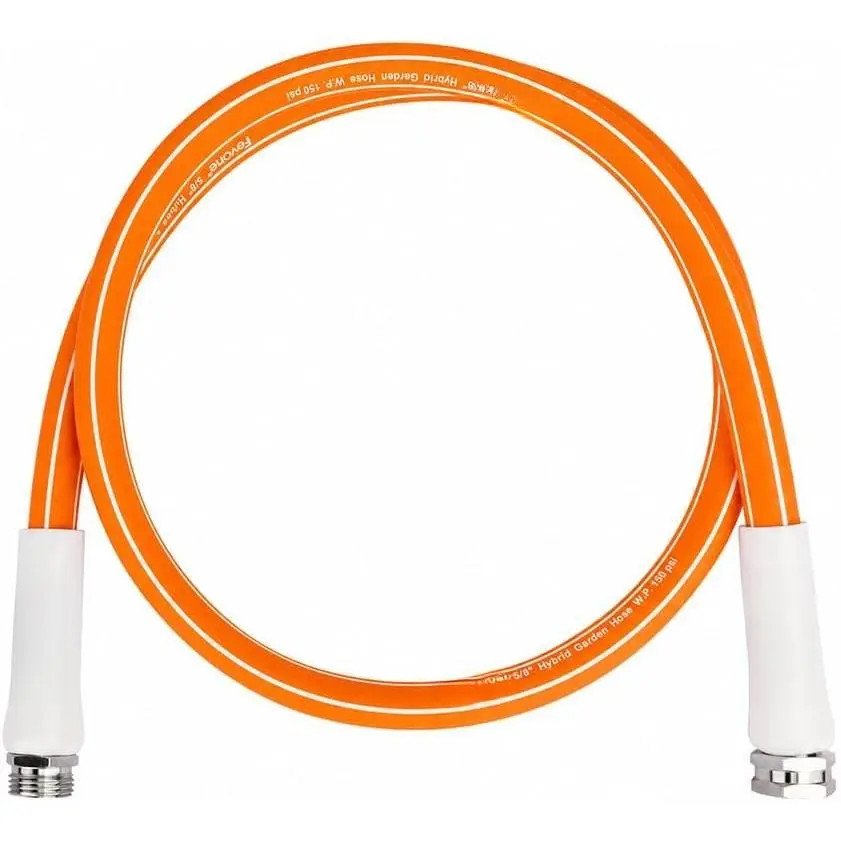 3 ft Leader Hose for Hose Reel | Flexible Hybrid Polymer, Kink Free, Heavy Duty Water Hose, 5/8 ID, 600 PSI, Leak-Proof,  3/4 GHT Fittings