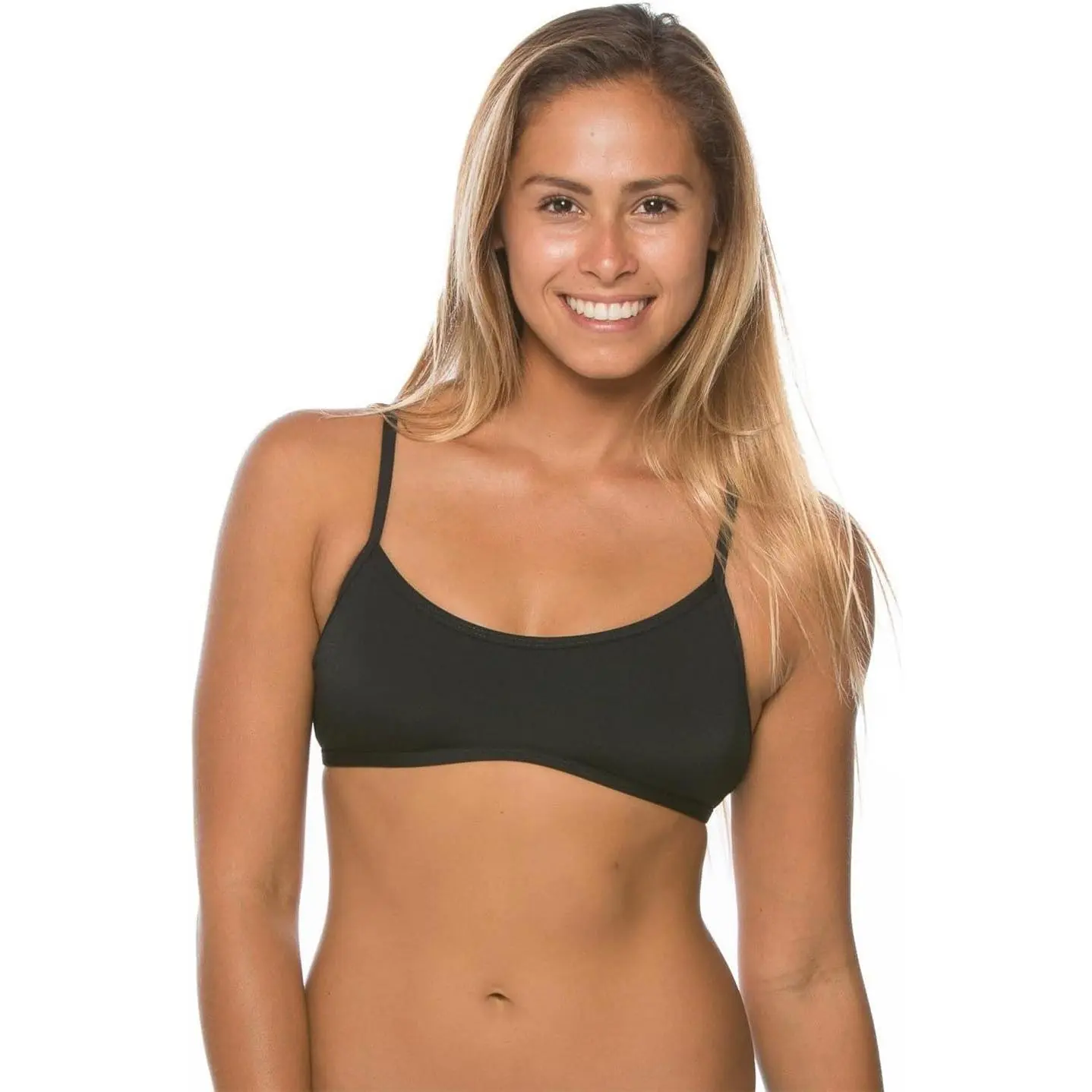 Women's Ryan Tie-Back Tight-Fit Full Coverage Athletic Female Short Top for Competitive Swimming, Lifeguarding, Includes Measurement Guide