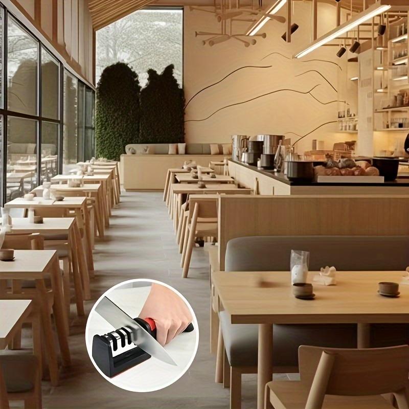 Stainless Steel Knife Sharpener, 1 Count Multifunctional 3/4-stage Knife Sharpening Tool, Household Kitchen Knife Sharpener, Kitchen Accessories, Kitchenware