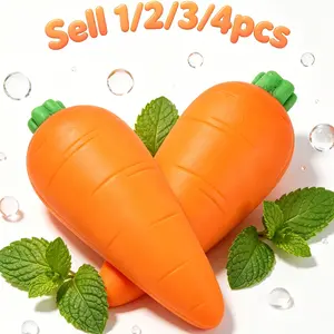 Carrot Squishy - 5.3in Carrot Squishies, Slow Rising Sensory Squeeze, Stress Relief Toy, Realistic Vegetable Fidget Toy, Ac0688 Model