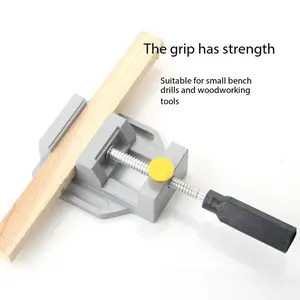 Aluminum Alloy Quick Release Mini Bench Vise, Portable Flat Jaw Table Clamp, Universal Clamping Tool for Drilling, Milling, Carving, Electric Drill Holder