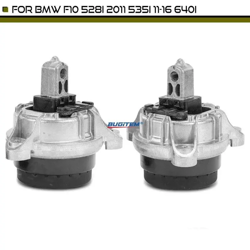 2PCS Front Left & Right Engine Motor Mounts 22116777365 22116786528 For BMW F10 528i 2011 535i 2011-2016 640i