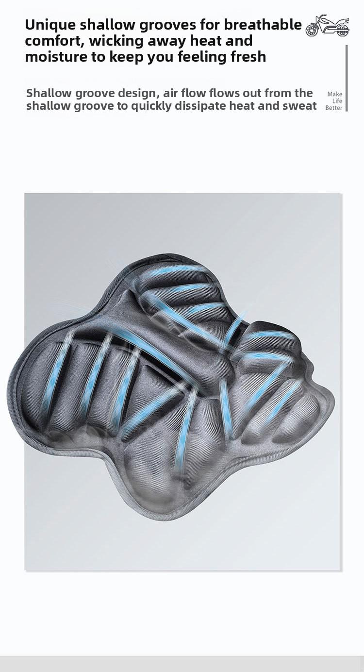 Shock Absorption Electric Vehicle Seat Cover, Breathable Motorcycle Seat Cushion, Universal Sunscreen Heat Insulation Comfortable Seat Protector Motorcycle Accessories