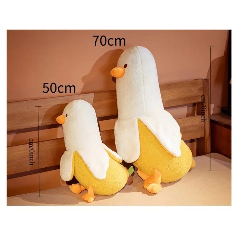 Quirky Banana Duck Pillow Sleeping Pillow Short Fury Cushion, Sofa Cushion Suitable for Home Decoration Chair Cushion