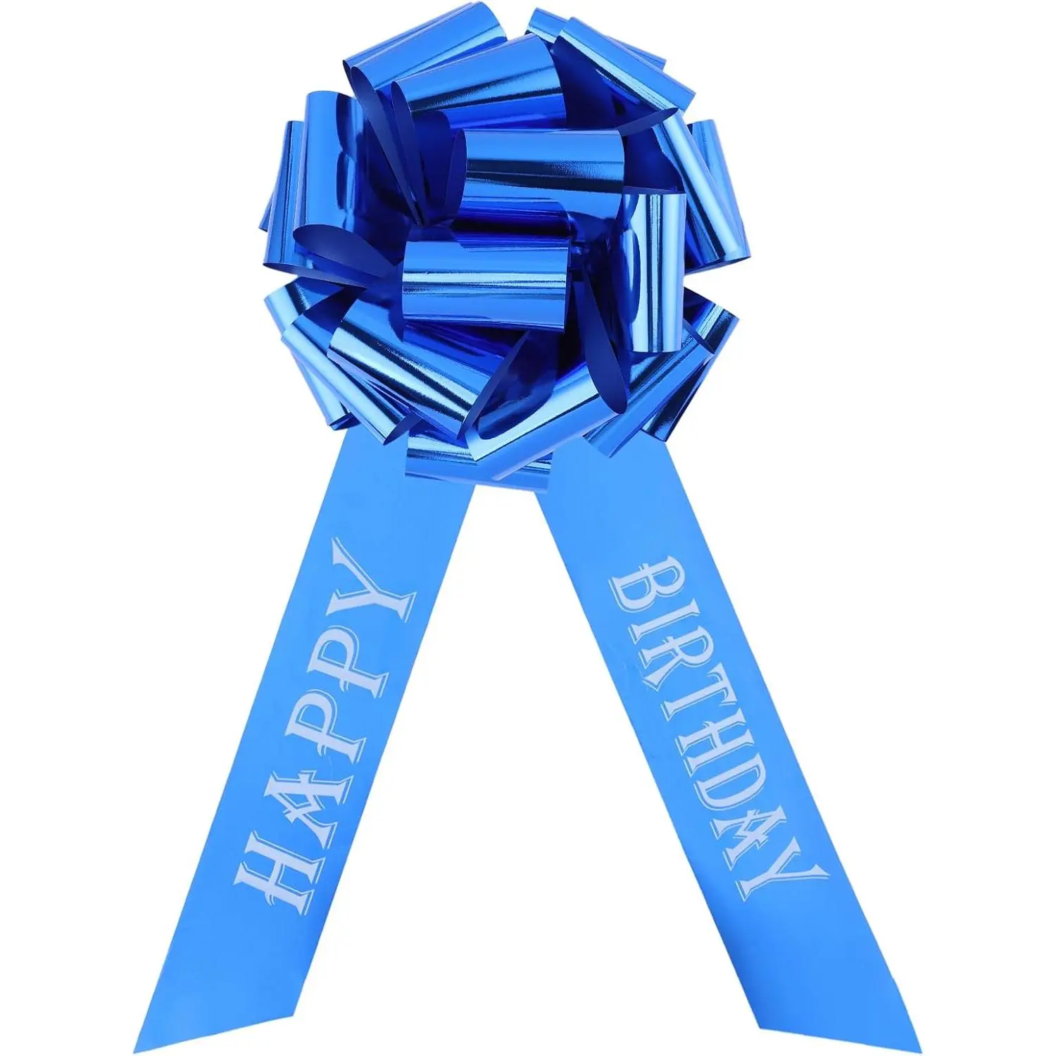 Happy Birthday 14 Inch Big Bow,1Pcs Big Bow for Present,Big  Bow for Appliances,Bikes,Table Decorations and Party Events Decoration(dark blue)