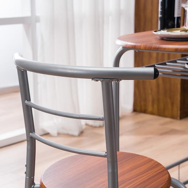 Compact Dining Table and Chairs Set, Easy Assemble Space Saving Table Set for Small Apartments Compact Dining Table and Chairs Set, Easy Assemble Space Saving Table Set for Small Apartments