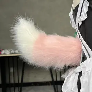 Realistic Furry Electric Tail - Moving & Shaking Costume Accessory Fox Wolf Style for Halloween Cosplay Anime