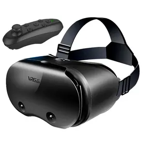 VRG Pro X7 VR Glasses, 3D Virtual Reality Headset Helmet Goggles, Cell Mobile Smart Phone VR Glasses for iPhone Android Smartphone Lenses Device Viar Video Game