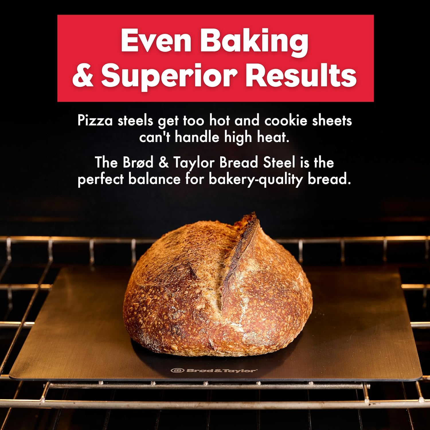 Bread Steel Max for Baking Bread  Cooking Pizza (14" x 14" x 0.15")