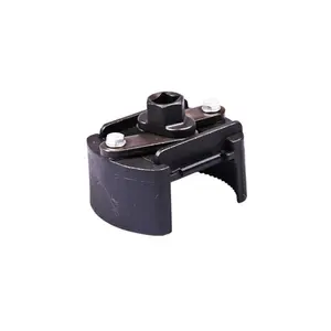 Durable Adjustable Dual Claw Oil Filter Wrench, Universal Cast Steel Fuel Filter Removal Tool, Fits 60-80mm/80-105mm Sizes