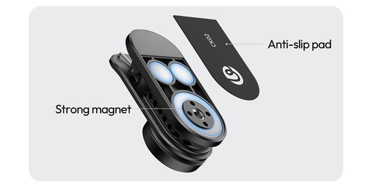 ULANZI CK02 Cka Quick Release Camera Backpack Mount Clip,CK01 Magnetic Mount Stand for DJI Osmo Pocket 3 Accessories, with Standard 1/4" Thread for Action Cameras Pocket 3 Expansion Adapter