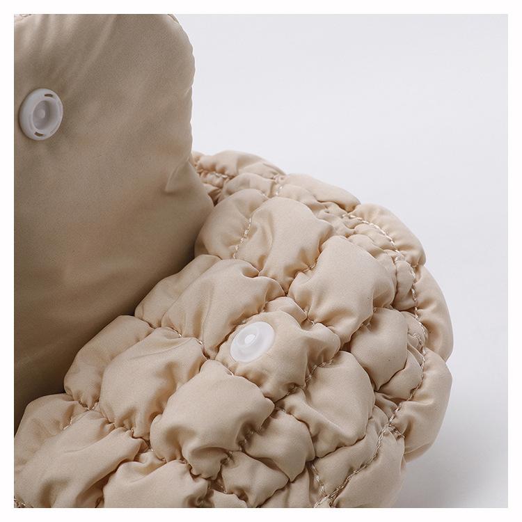 Trendy New Pleated Cloud Bag Mini Coin Purse Pendant Korean Style Storage Bag Portable Decorative All-Match Small Bag Daily Casual Versatile Fashion Accessory Lightweight Easy Carry Simple Stylish Design Perfect For Everyday Use And Outfit Matching