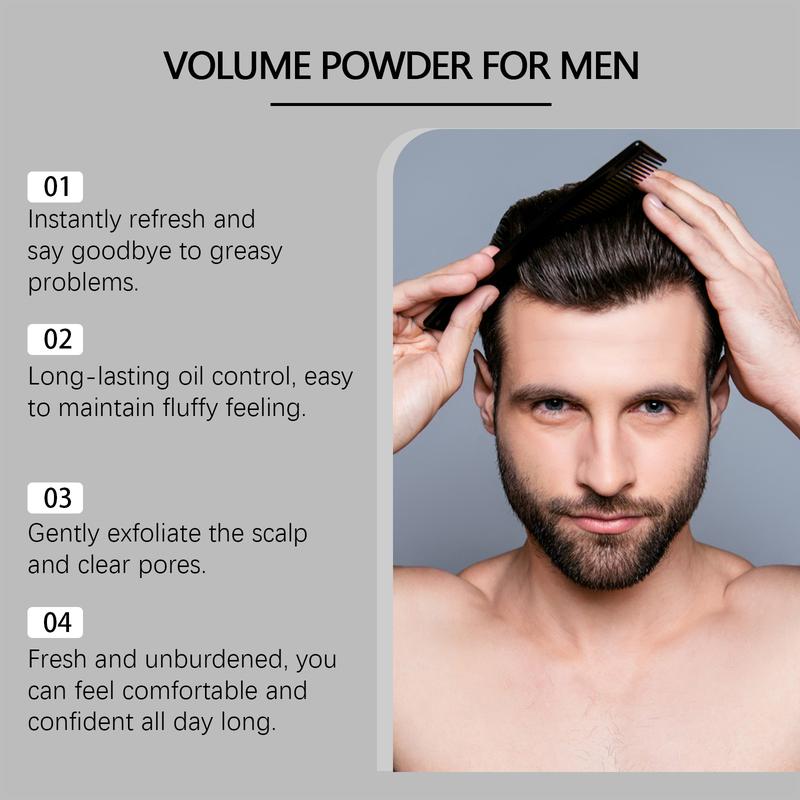 Men’s and Women’s Wash-Free Oil Control Texture-Enhancing Styling Powder – Instantly adds texture and volume, featuring all-natural ingredients, strong hold, wash-free high volume, gentle cleansing.Ideal for daily hair styling care for both men and women