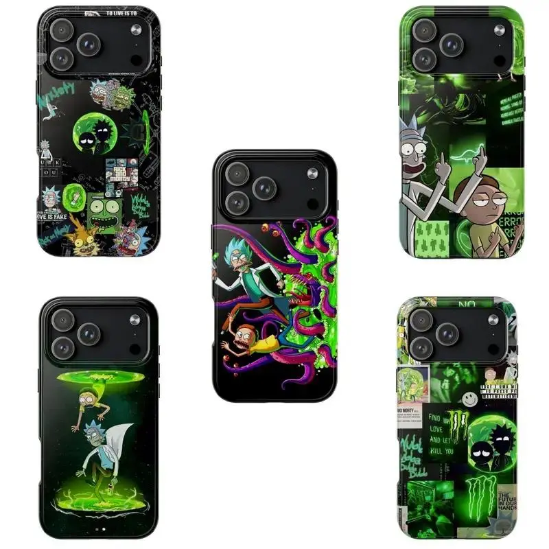 RICK & MORTY PHONE CASE-WELCOME TO THE CRAZY UNIVERSE!, Sturdy design Suitable for iPhone 17-11 Pro Max/Plus and  Samsung Galaxy S23-25