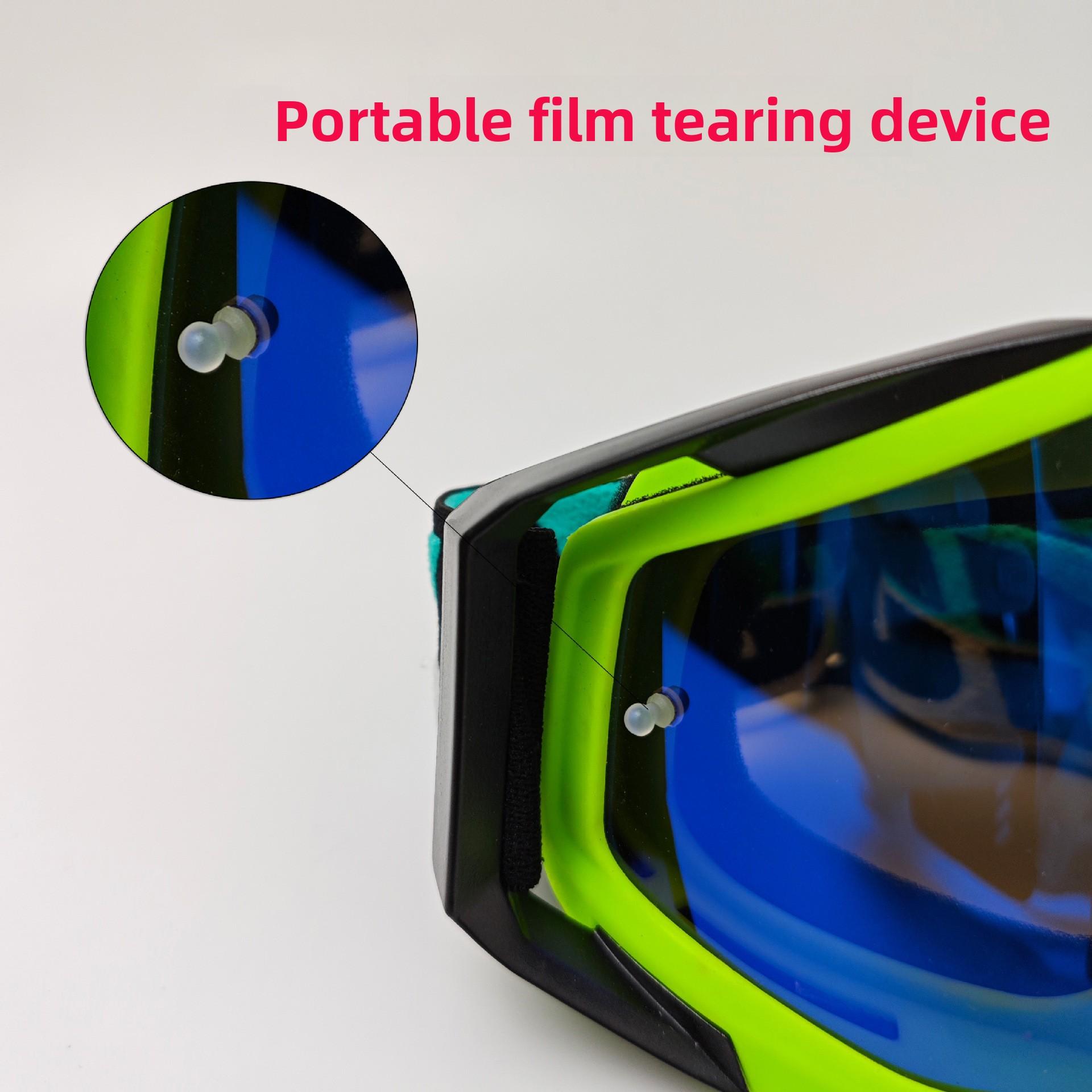 Color Changing Outdoor Glasses HD Cycling Sunglasses Large Frame UV Protection Windproof Sandproof Sports Goggles