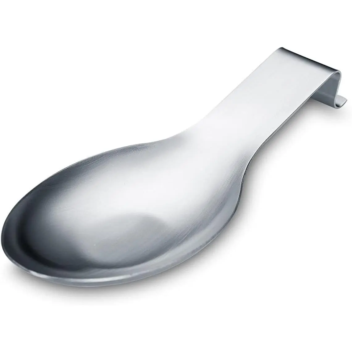 Matte  Spoon Rest, Stainless Steel Spoon Holder for Stove Top, kitchen utensils Holder for Ladles, Tongs, Spatula, Stove Spoon Holder, Pot Lid Holder, Dishwasher Safe (1PC-9.5 Inch)