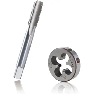 M10 x 1.0 Metric Tap and  Set, M10 x 1.0mm  Steel Machine Tap and  Set, Right Hand Thread Tap and Round Thread