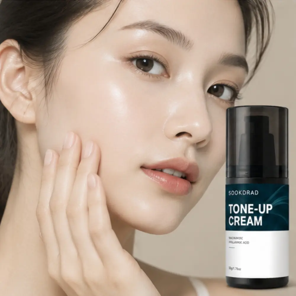 Tone-Up Cream, Niacinamide, Hyaluronic Acid, brightening, moisturizing, for face, all skin types, daily skincare, 50g/1.76oz