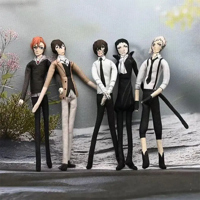 Anime Bungo Stray Dogs Dazai Osamu Nakajima Atsushi Nakahara Chuuya Cosplay  Doll Abstract Joint Mobility Stuffed Dolls