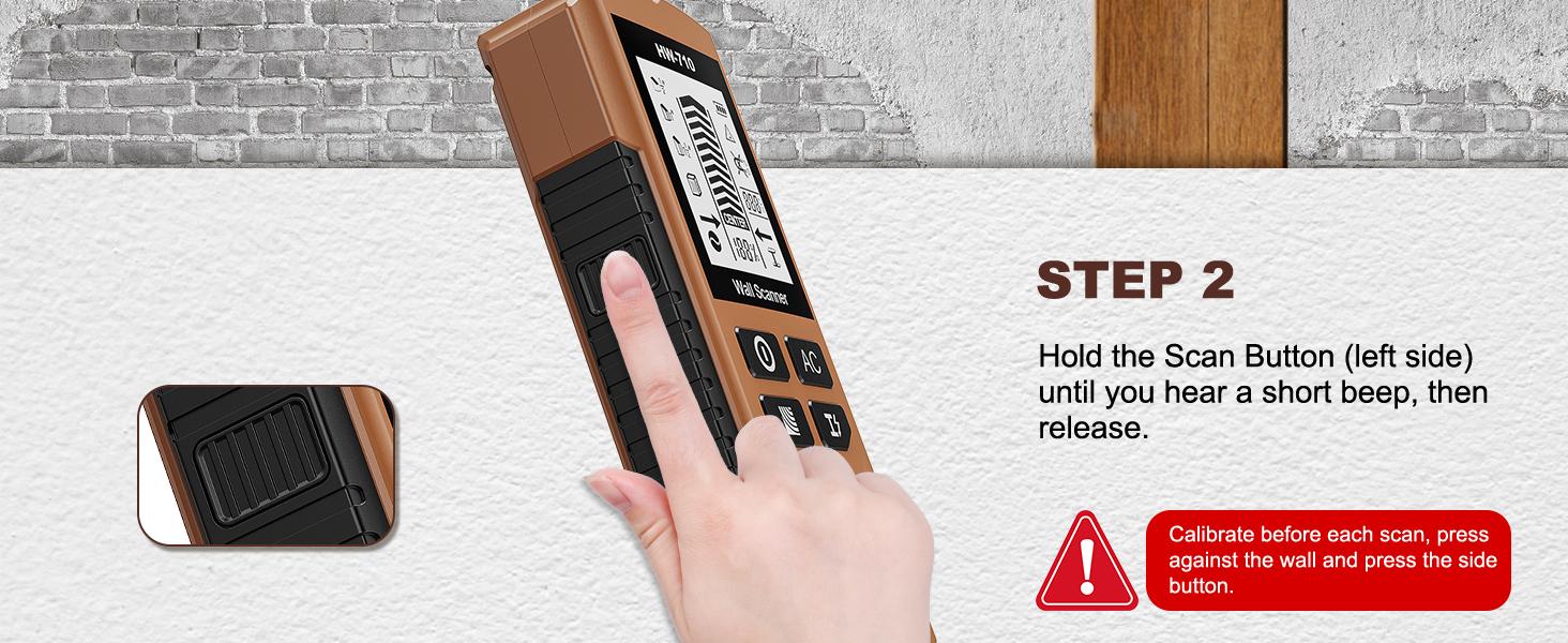 Stud Wall Scanner, 5 in 1 Stud Detector with HD LCD Display, Stud Locator with Sensor Audio Alarm, Stud Sensor Beam Finders for Wall Wood Studs AC Wire Joist Pipe