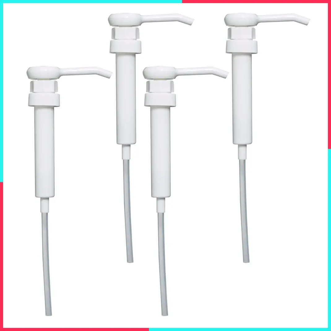 Premium One-Ounce-Per-Pump Gallon Pump, Fits Most Standard Gallon Bottles and Containers (Pack of 4)