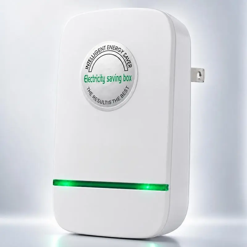 US Plug Updated Look Plug-in Power Box - Single Unit, Fireproof Shell, Leakage Safe, 90-250V Input, Energy Saving for Household and Office Use