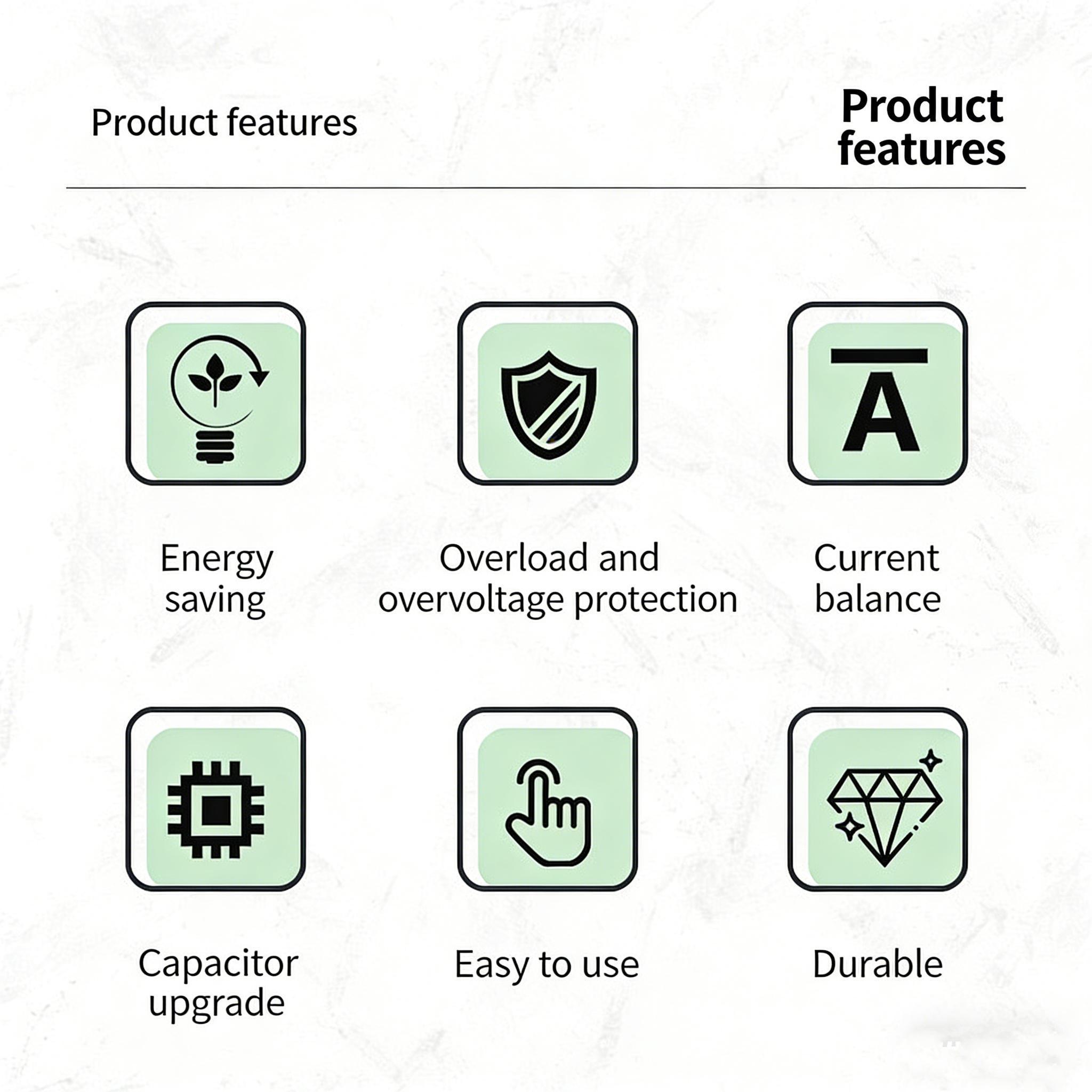 2026 Upgraded Smart Power Saver, Plug-in Power Box with Standard US Plug, Supports Wide Voltage Input from 90V to 250V for Home Use