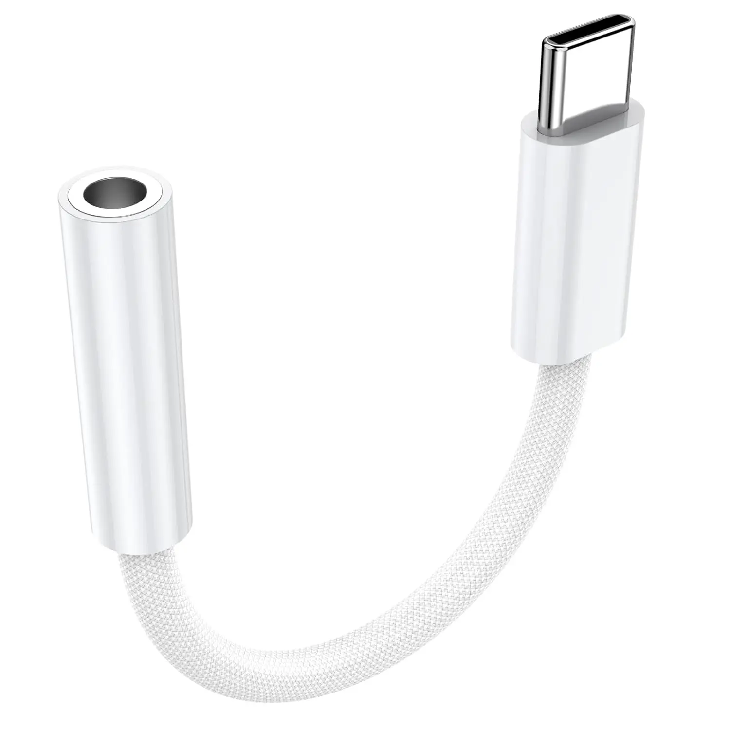 USB C to 3.5mm Audio Headphone Adapter, Type C to Headphone Jack Adapter Compatible with iPhone 17 Pro Max/16/15,Samsung Galaxy S25 Ultra/S24/S23,Pixel,iPad Pro