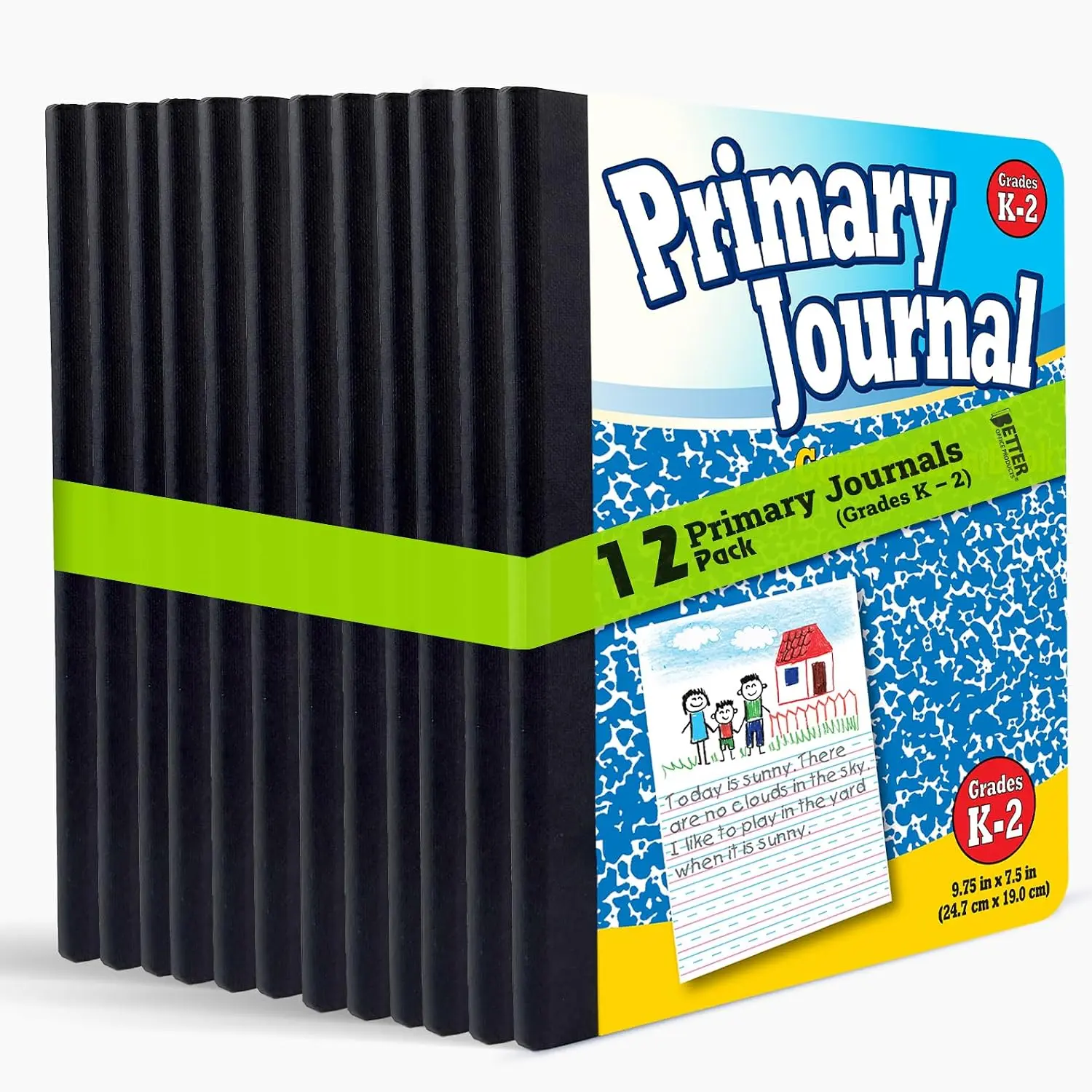 Primary Journals, Hardcover  Journal &  Composition Notebook, Grades K-2 Primary Composition Book with Picture Space, 100 Sheets