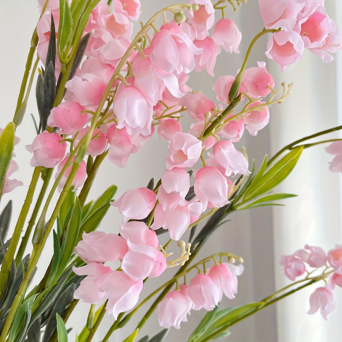 Dreamy Long Branch Bellflower Wind Chime Fake Flowers Factory Direct Soft Decor Garden Decoration, Beautiful Artificial Plant