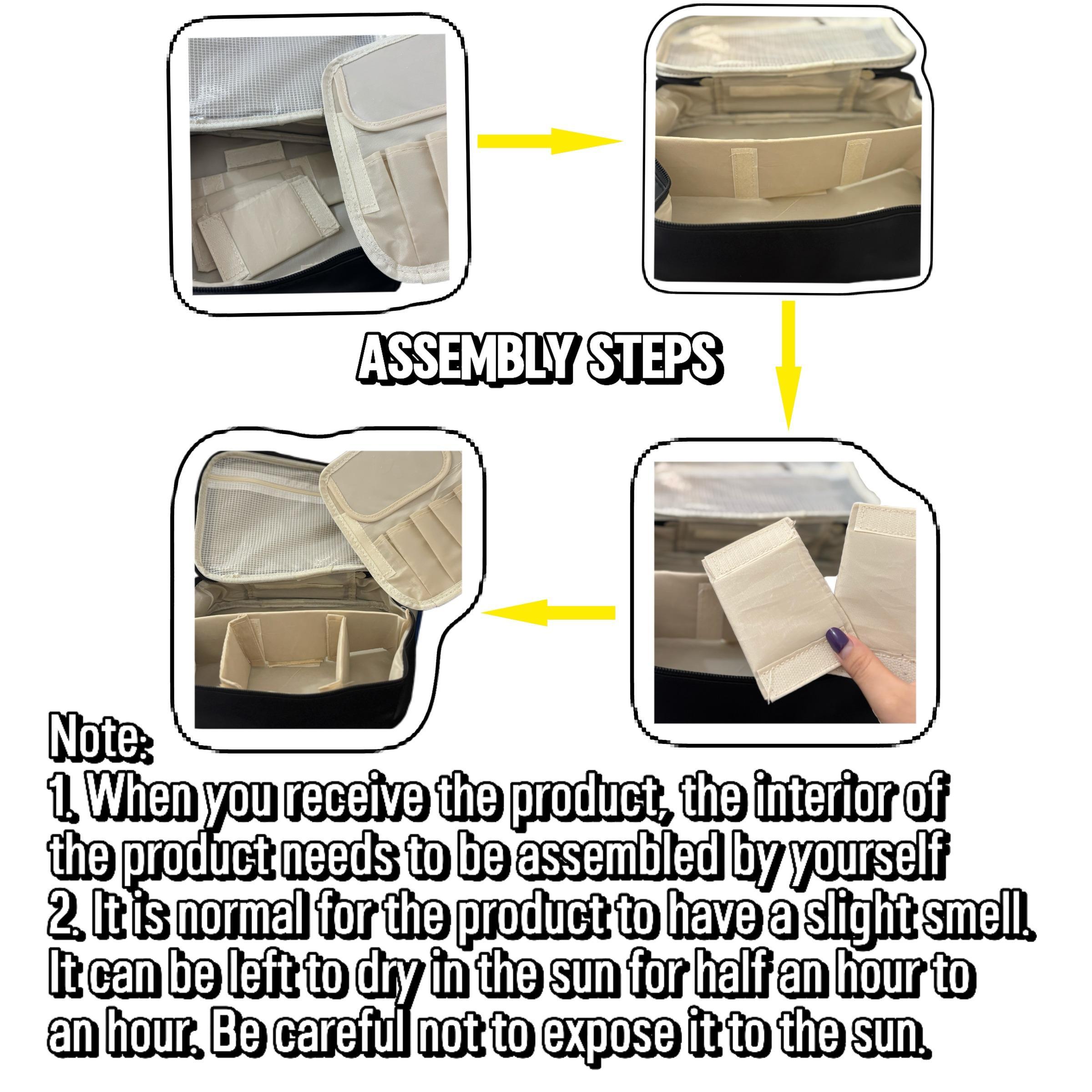 Makeup Tool Storage Bag, 1 Count Large Capacity Makeup Organizer, Travel Cosmetic Storage Bag, Zipper Makeup Organizer Pouch, Versatile Storage Bag for Travel, Makeup Bags