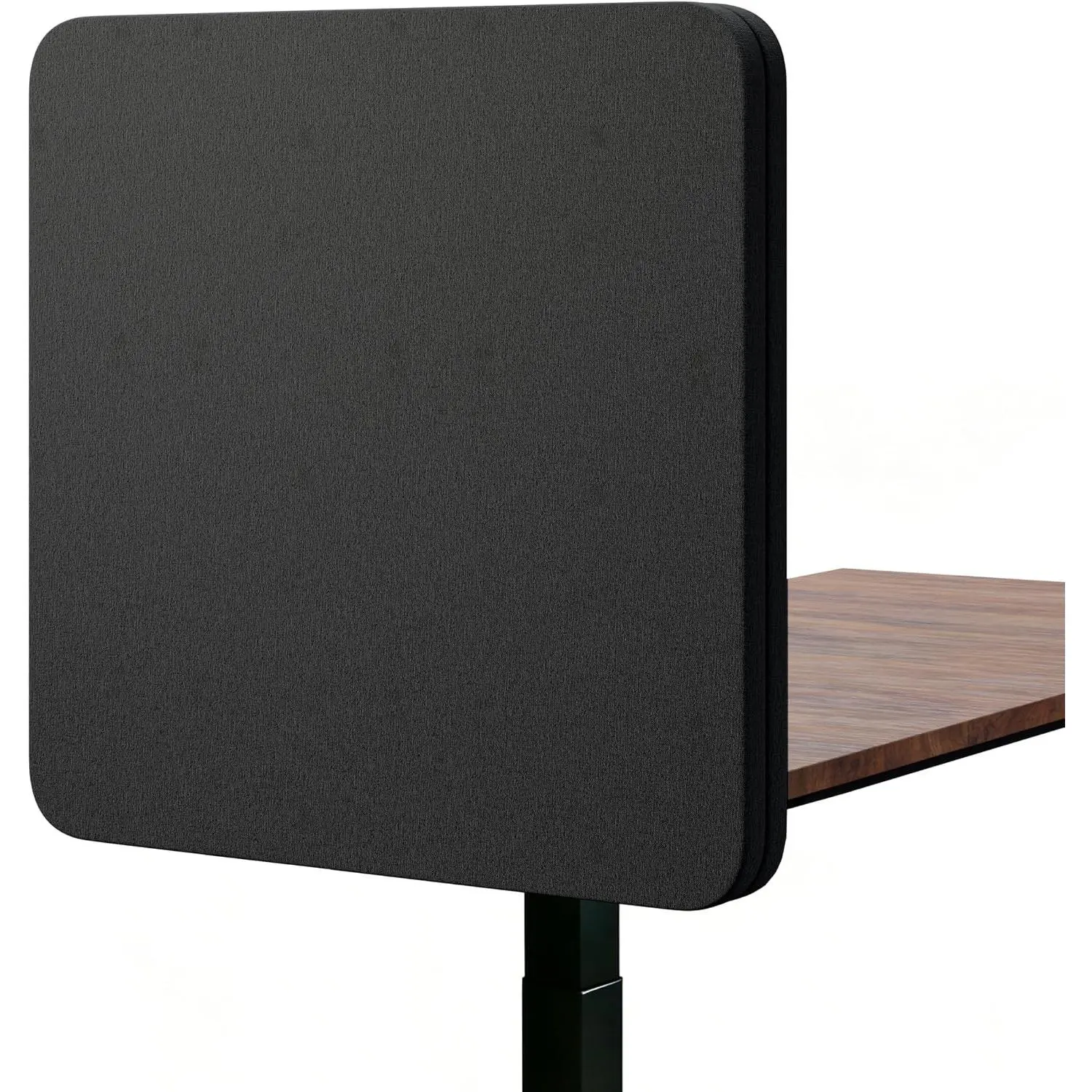 Desk Privacy Panel Sound Absorbing & Proof Desk Divider for Office | 24 x 24 Inch Clamp-on/Screw-on Acoustic Desk Back Panel Partition,Dark Gray