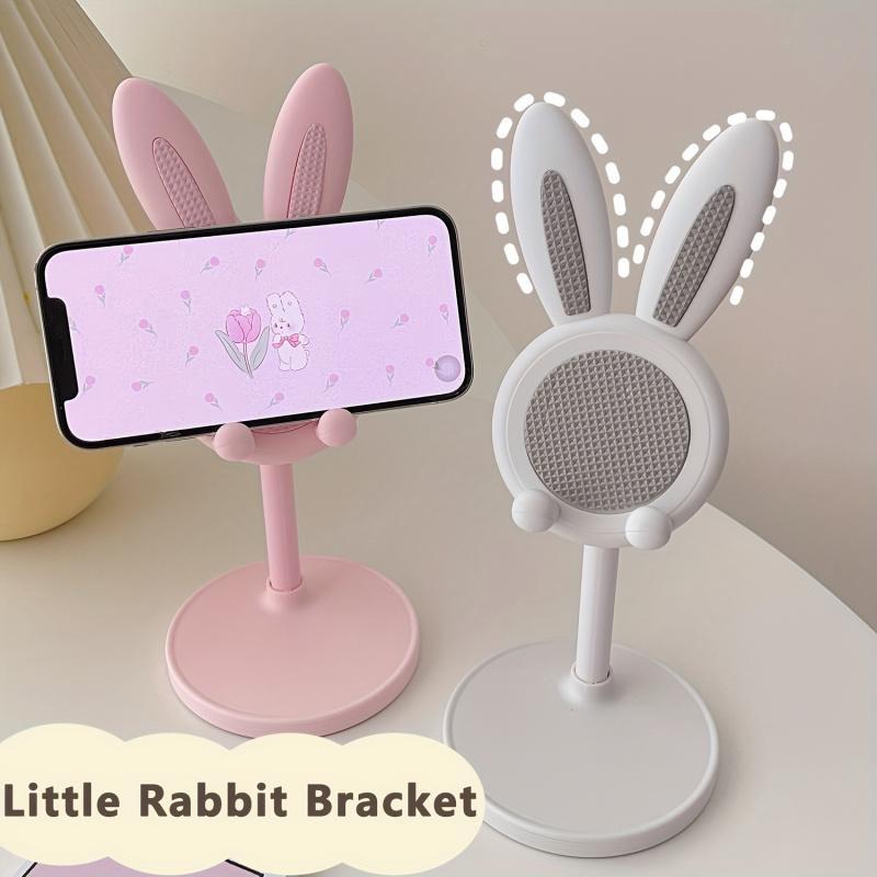 Cute Rabbit Design Phone Holder, Universal Smartphone Holder, Adjustable-Height Phone Stand, Desktop Cellphone Holder Stand for Home Office, Phone Accessories, Mobile Mount #GLOBAL PICKS Cute Rabbit Design Phone Holder, Universal Smartphone Holder, Adjustable-Height Phone Stand, Desktop Cellphone Holder Stand for Home Office, Phone Accessories, Mobile Mount #GLOBAL PICKS