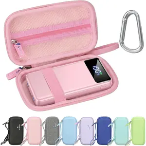 Portable Bank Charger Case Fast Charging Battery Protective Case (Pink)