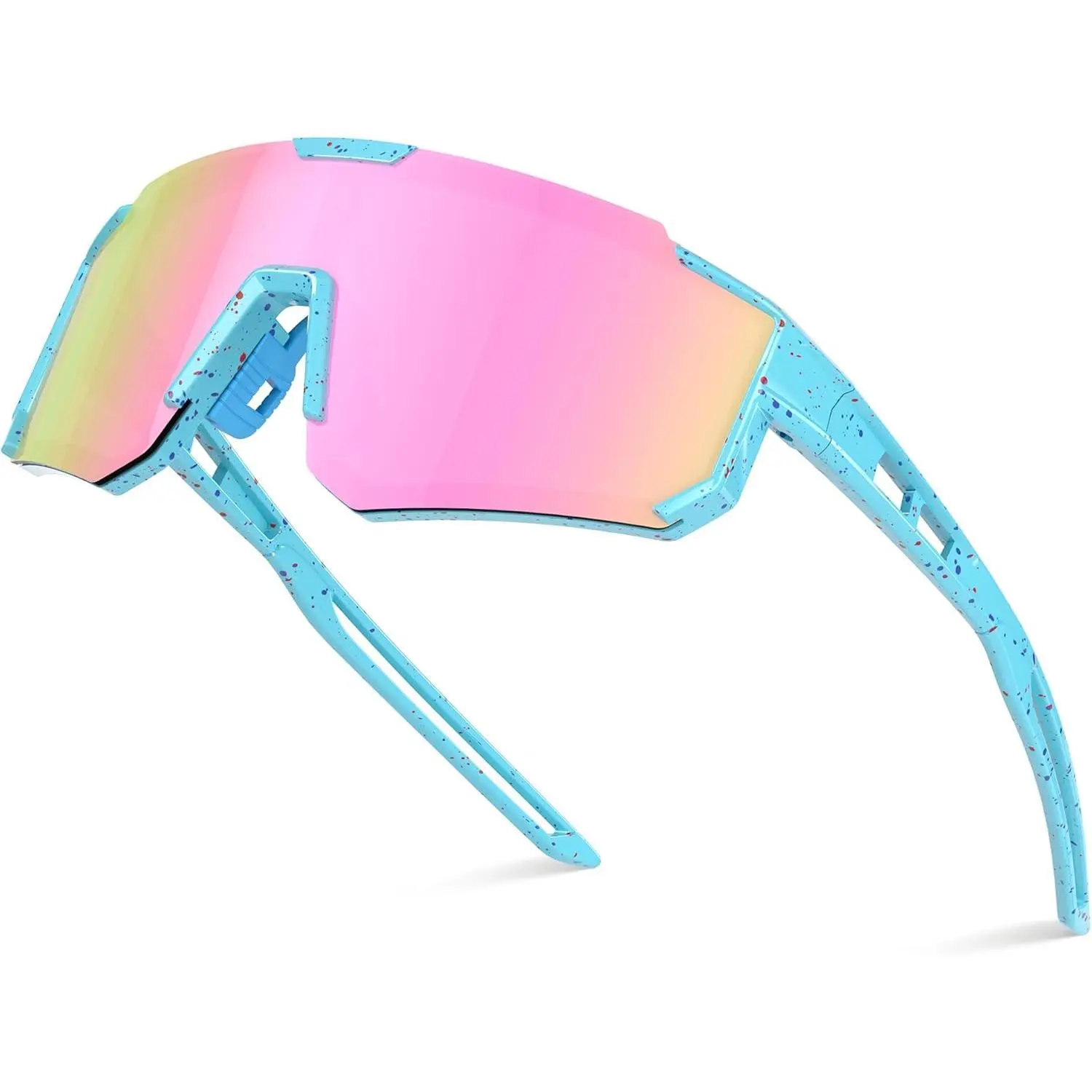 Kids' Polarized Sport Sunglasses - Youth Fit for Baseball, Cycling, Outdoor Play, UV Protected for Boys & Girls 3-12 Years, Sport Look