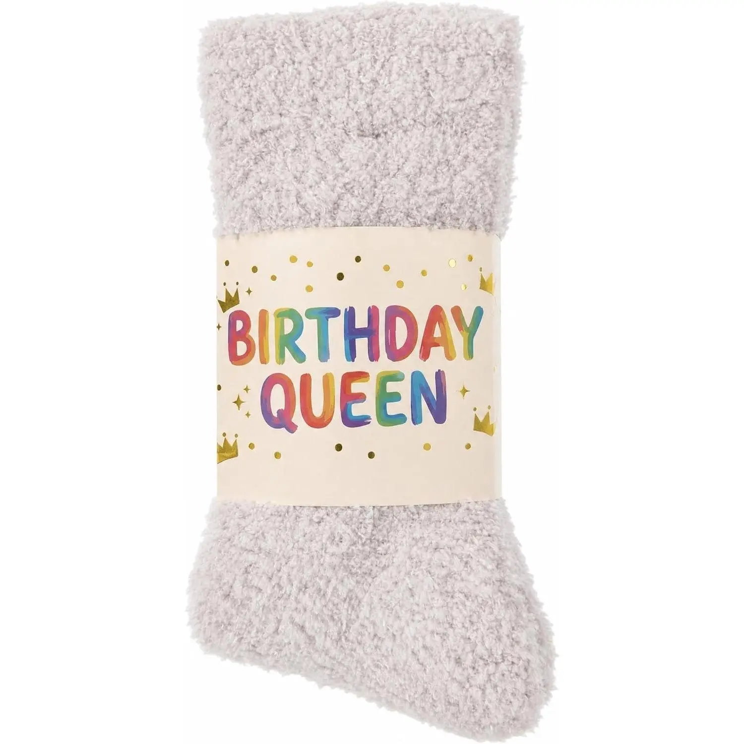 Birthday Cloud Socks for Women – Ultra Soft Plush, Warm & Cozy – Non-Slip Fuzzy Womens  Socks
