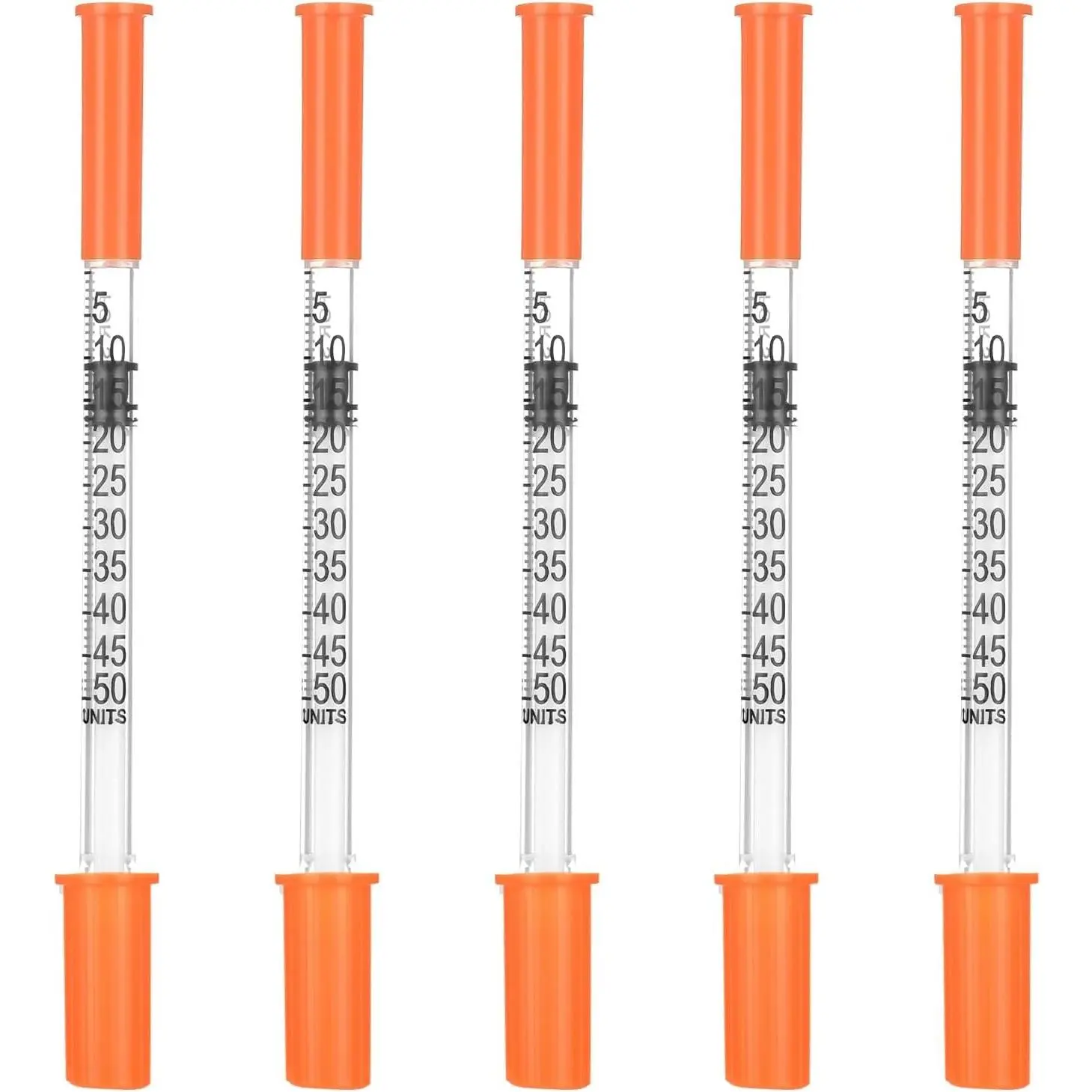 Liquid Dispensing Supplies 30Ga-0.5cc/mL-U-100,5/16" 8mm Individually Wrapped,30Pack