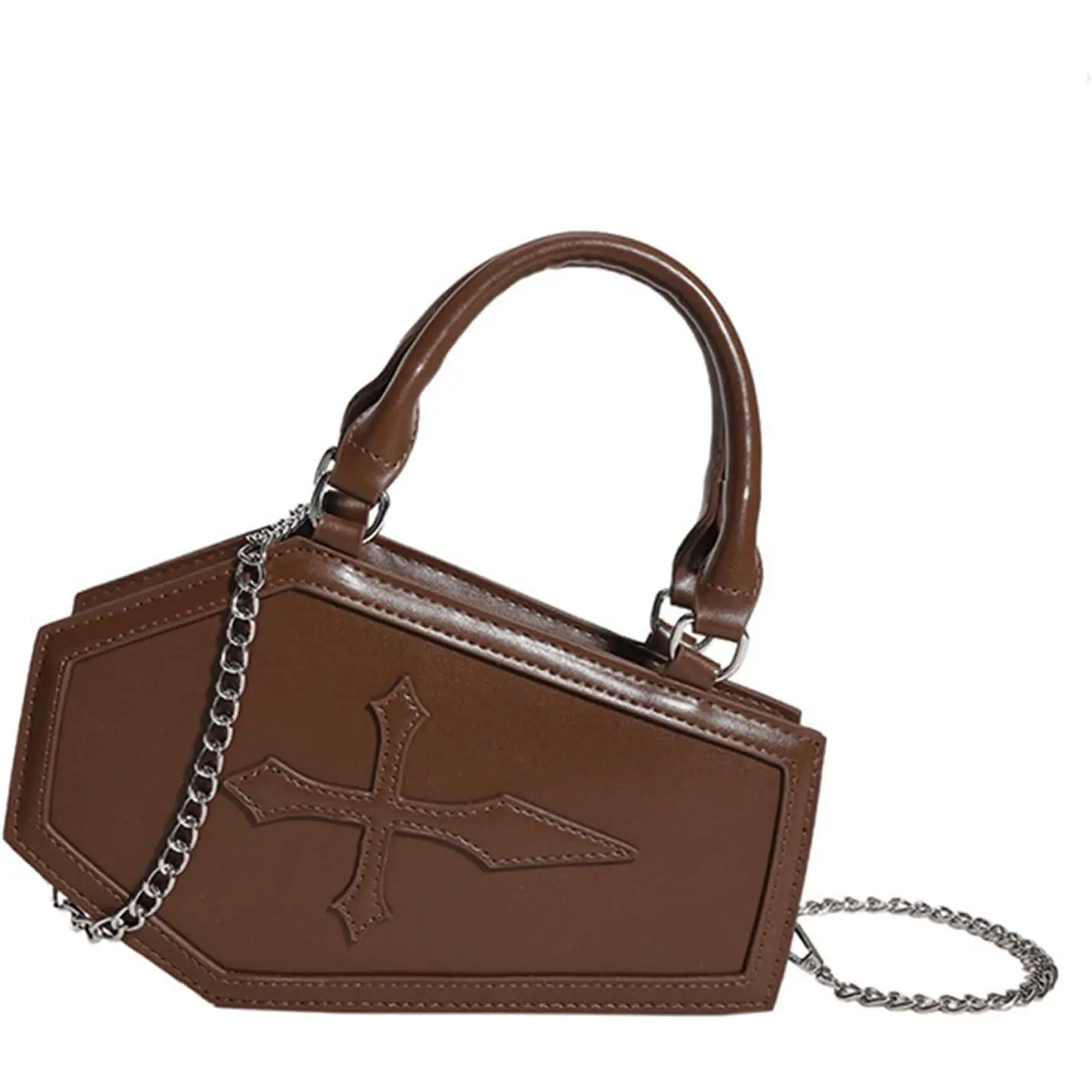Halloween Purses for Women  Coffin Bag Gothic Handbag Novelty Halloween Top Handle Crossbody  Bags