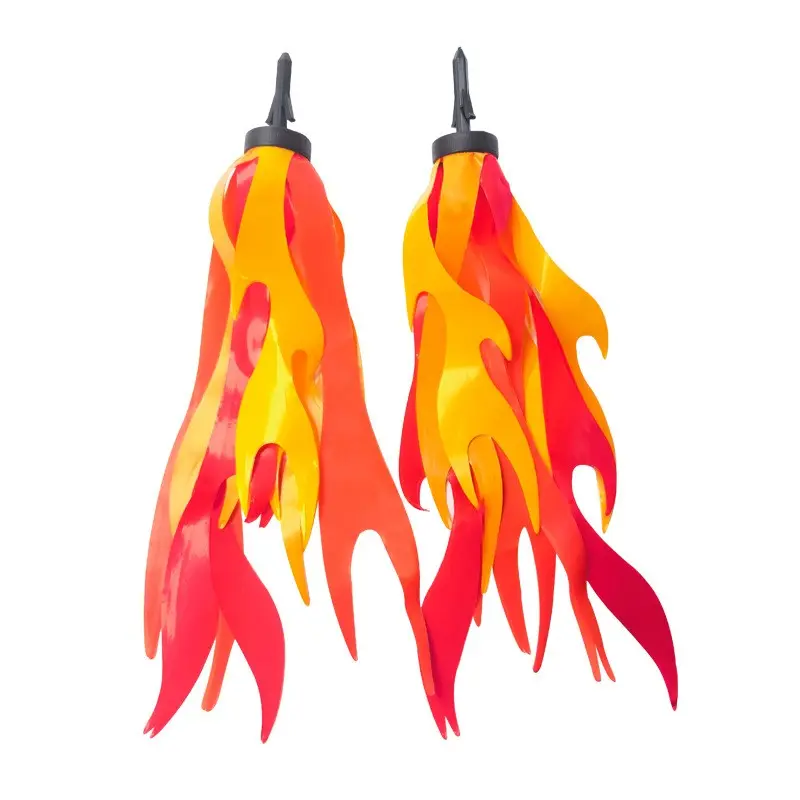 2-Pack Bicycle Flame Streamers, Colorful Handlebar Decorations, Perfect for Birthday Parties, Outdoor Cycling, Bike Accessories