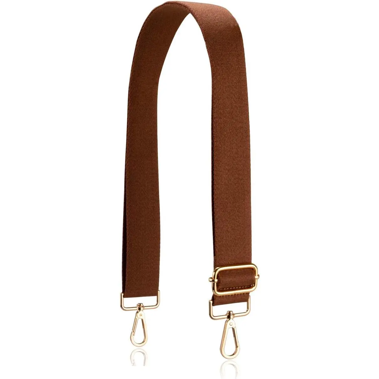 Modern Patterned Purse Strap, Adjustable Soft Fabric Replacement for Crossbody Bags with Sturdy Gold Snap Hooks, 1.5" Wide, Sturdy Metal